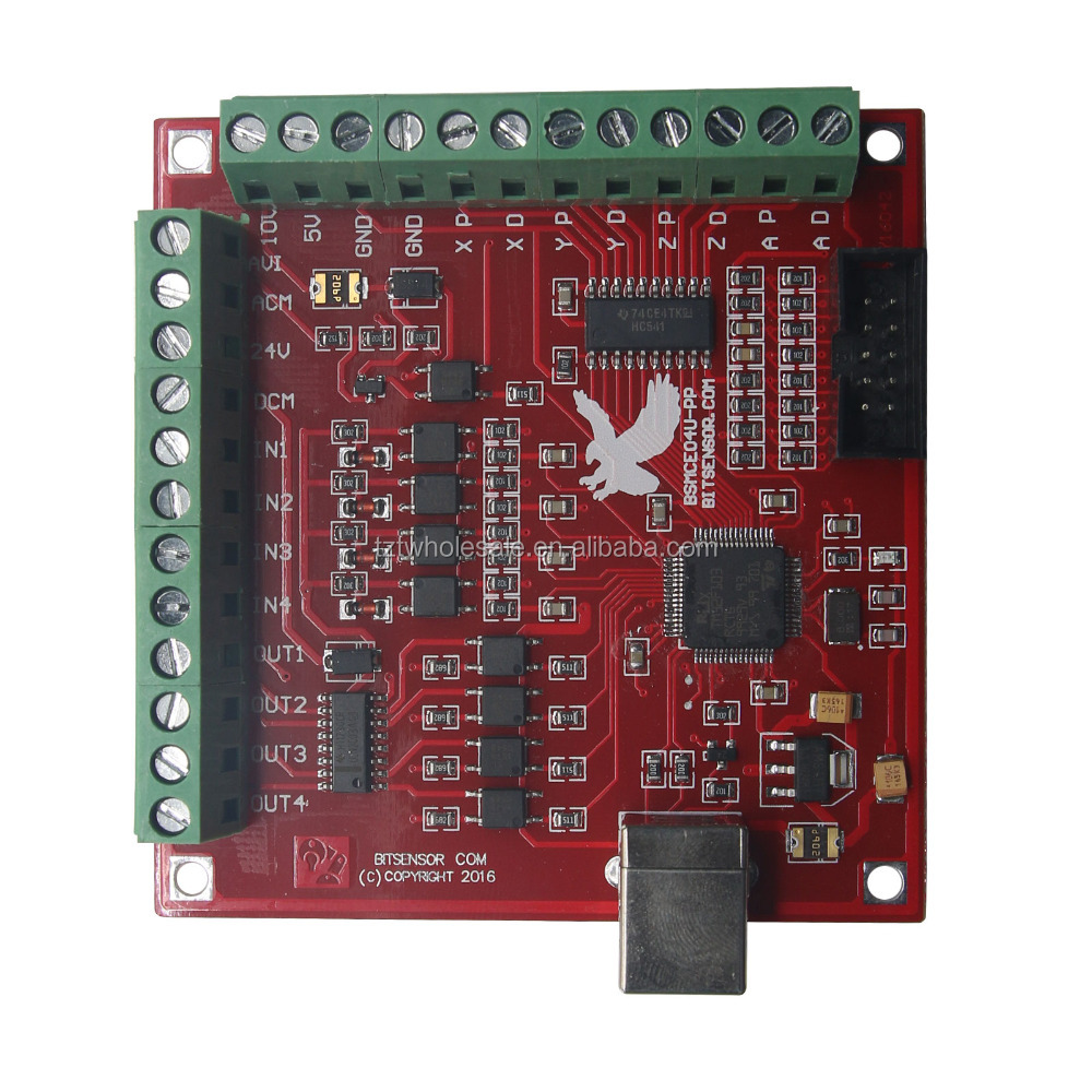 Placa de interligação CNC USB  - Mach3 Usb Cnc Controller 4 Axis 100Khz avaliação e preço